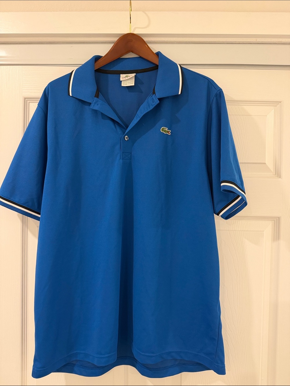 Lacoste Royal Blue Polo with Contrast Tipping